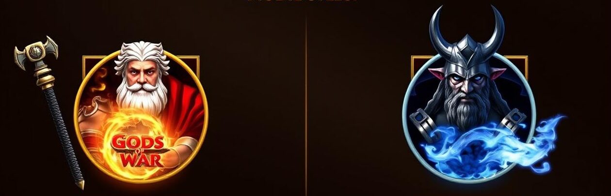 Zeus vs Hades slot mode selection screen showing both options
